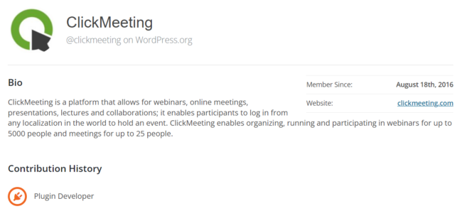 Webinar in WordPress